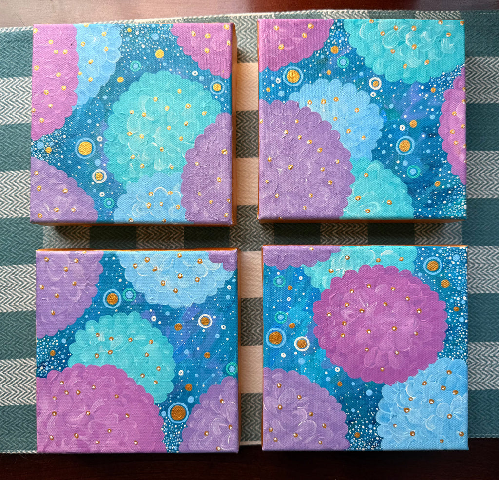 6x6 Hydrangea Painting 4