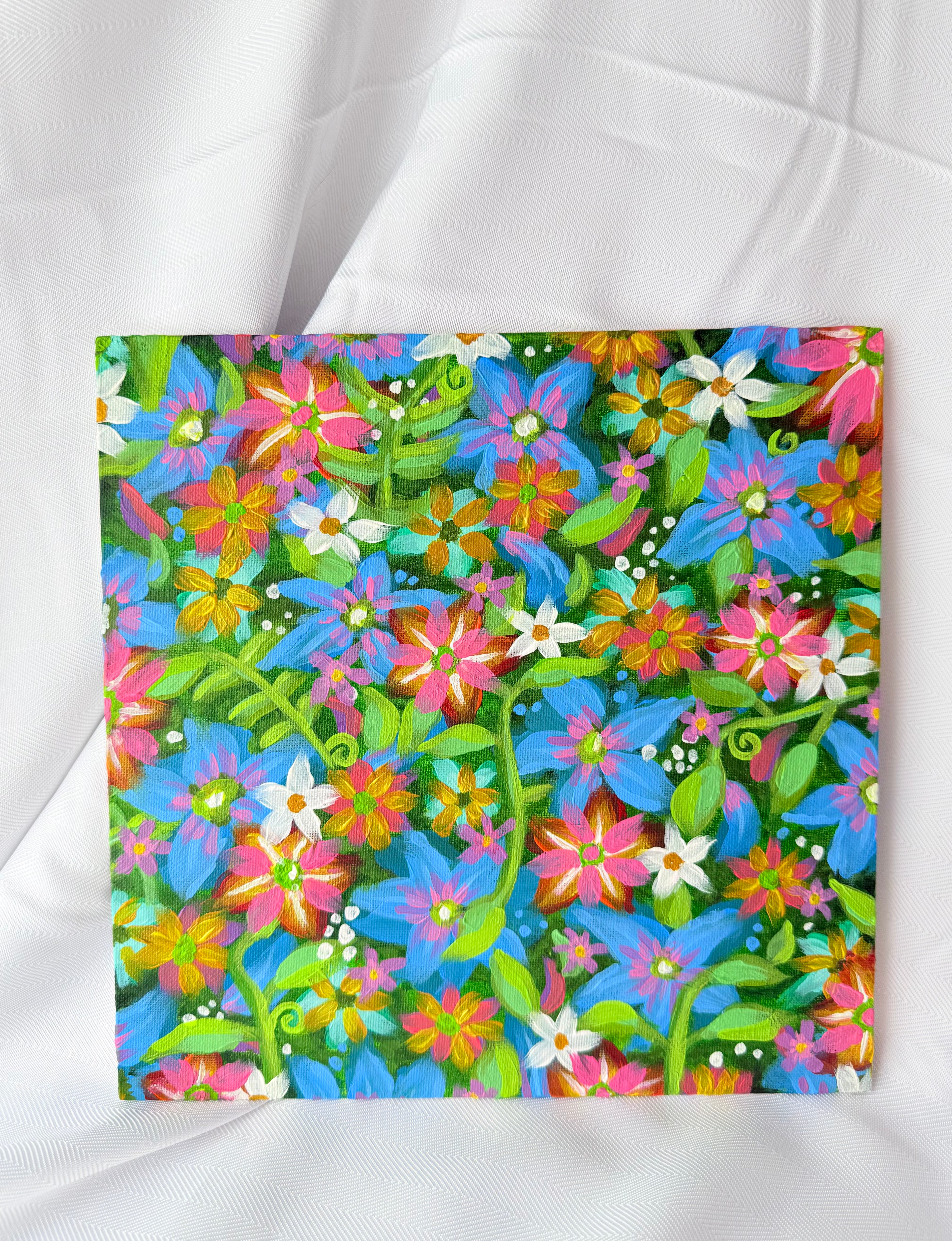 10x10 Flower Painting