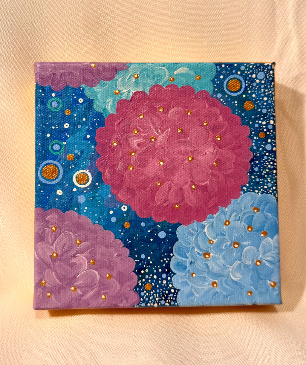 6x6 Hydrangea Painting 4